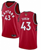 Raptors 43 Pascal Siakam Red 2019 NBA Finals Swingman Jersey,baseball caps,new era cap wholesale,wholesale hats